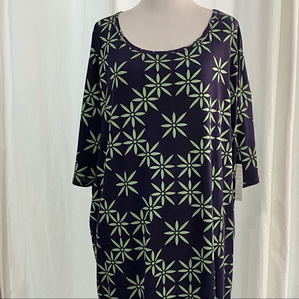Lularoe Irma High Low Oversized Shirt Top Purple